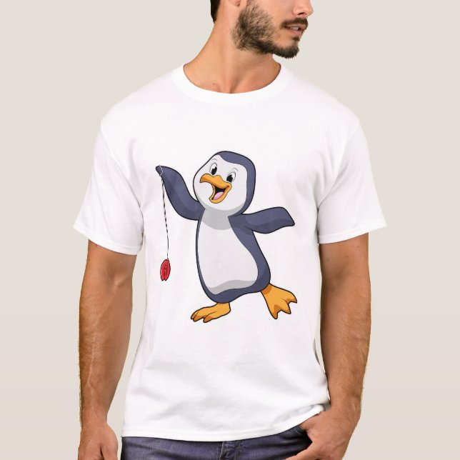 Penguin med Unga-Unga T Shirt (Framsida)
