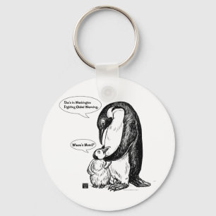 Penguin-medvetenhet Nyckelring