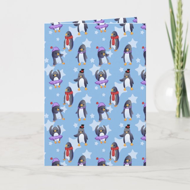 Penguin Mönster Helgkort (Framsida)