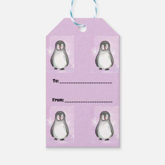 Penguin motif presentetikett (Framsidan)