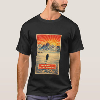 penguin mountain tshirt t shirt