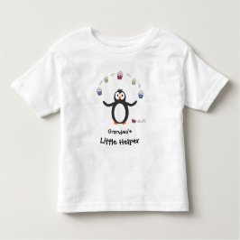 Penguin-muffinsar med jonglerande liten hjälp, läg t shirt