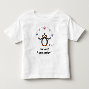 Penguin-muffinsar med jonglerande liten hjälp, läg t shirt