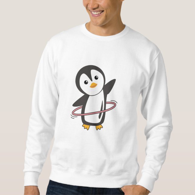 Penguin, mulleridrottens, matdjursfåglar lång ärmad tröja (Framsida)