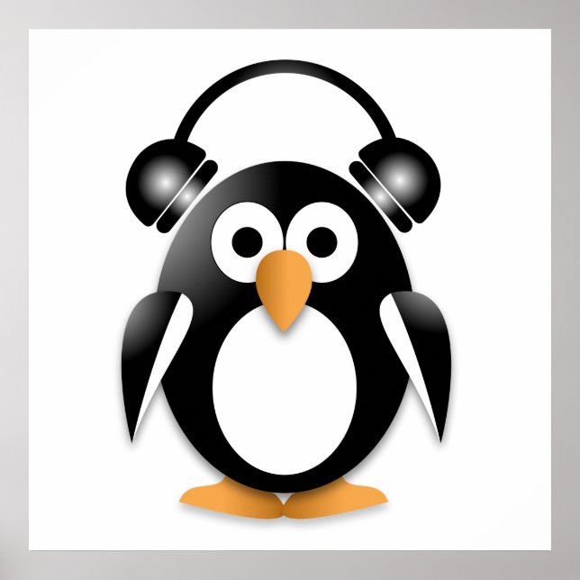 Penguin Music fläkt Poster (Framsidan)