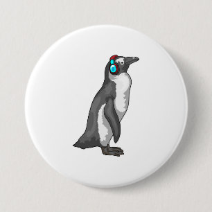 Penguin Music Headphone Knapp