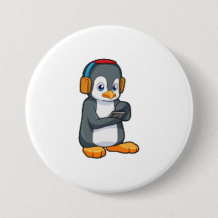 Penguin Music Headphone Knapp