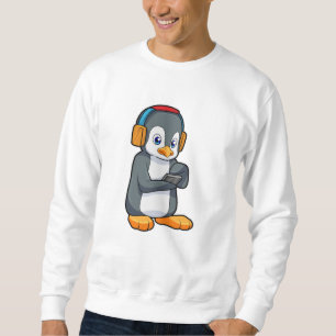 Penguin Music Headphone Lång Ärmad Tröja