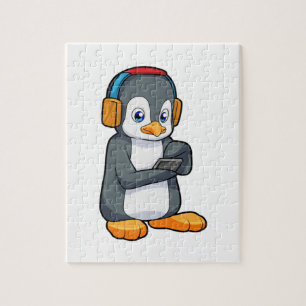 Penguin Music Headphone Pussel