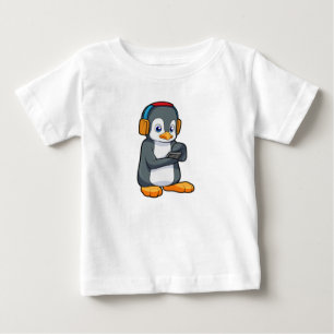 Penguin Music Headphone T Shirt
