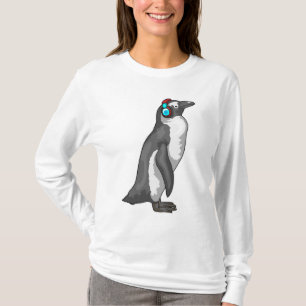 Penguin Music Headphone T Shirt
