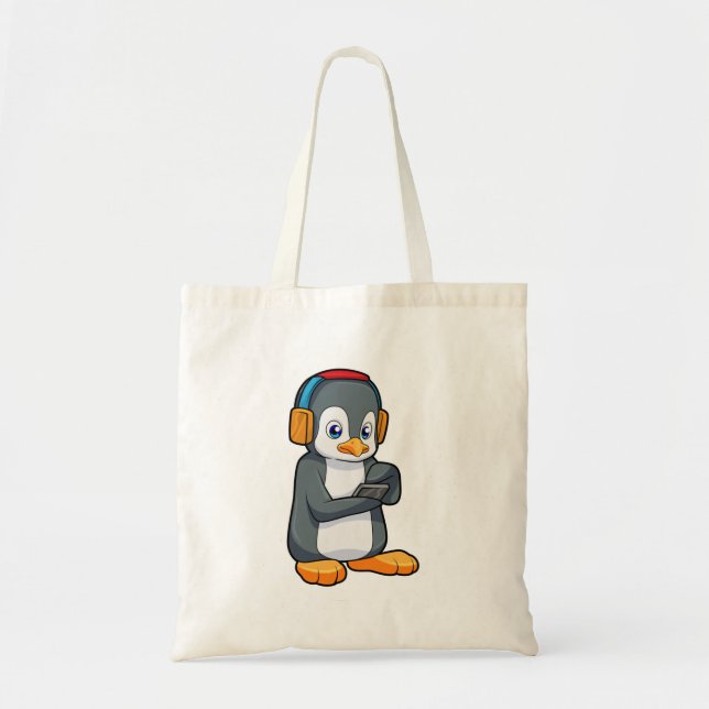 Penguin Music Headphone Tygkasse (Framsidan)