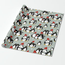 Penguin Nightcap Wrapping Papper Presentpapper