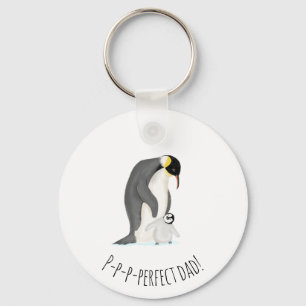 Penguin och chick nyckelringen perfekt pappa nyckelring