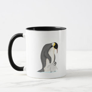 Penguin och chicken "perfekt pappa" mugg