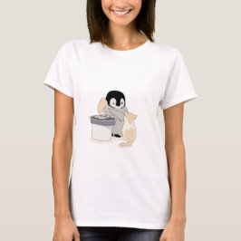 Penguin och katt t shirt