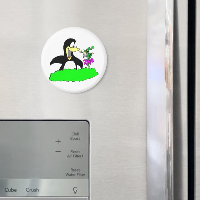 Penguin och Leprechaun Magnet (In Situ (Fridge))
