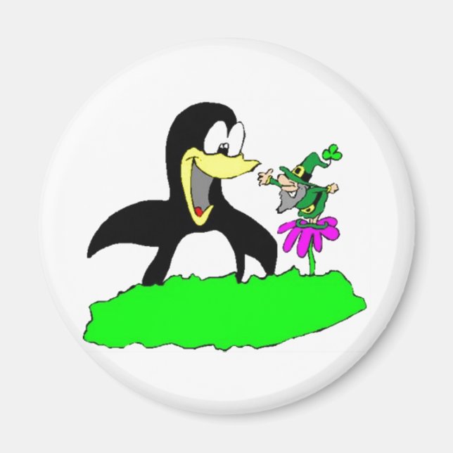 Penguin och Leprechaun Magnet (Framsidan)