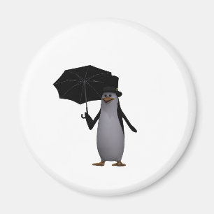 penguin och paraply magnet