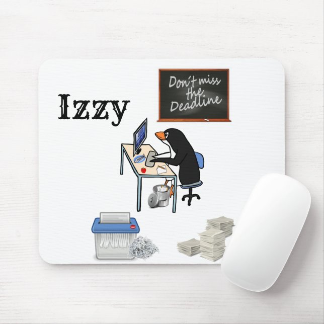 Penguin Office Deadline Mouse Pad! Muspets Musmatta (Med mus)