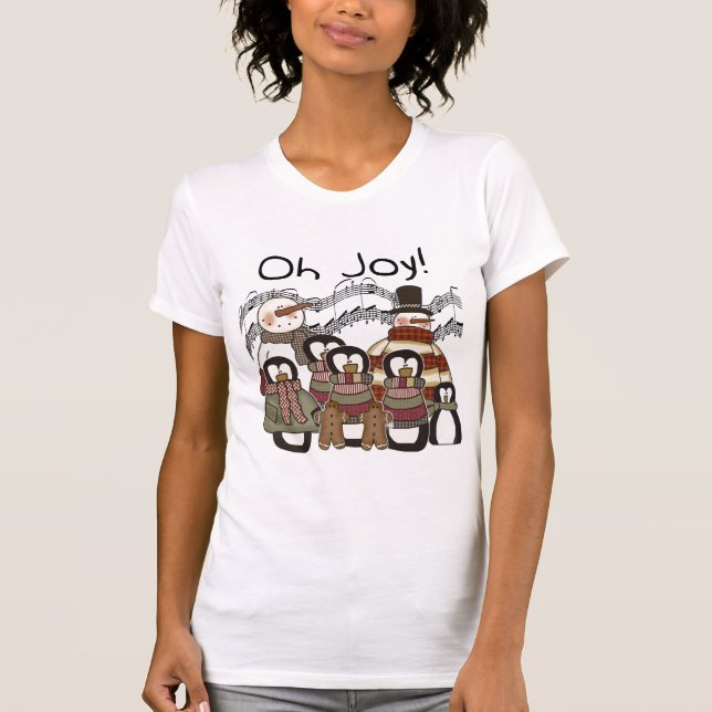 Penguin Oh Joy jul Tshirts och Gifts (Framsida)