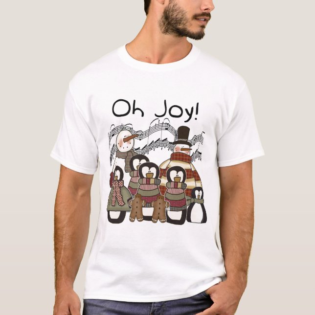 Penguin Oh Joy jul Tshirts och Gifts (Framsida)