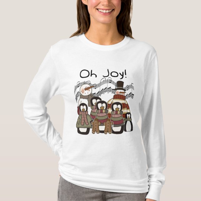 Penguin Oh Joy jul Tshirts och Gifts (Framsida)