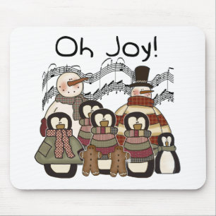 Penguin Oh Joy jul Tshirts och Gifts Musmatta