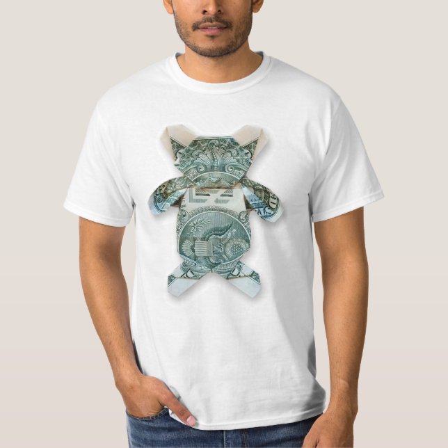 Penguin Origami Teddybjörn T Shirt (Framsida)