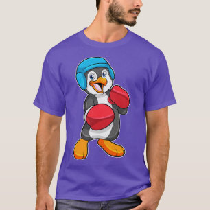 Penguin på Boxing med Boxing handskar Helmet T Shirt