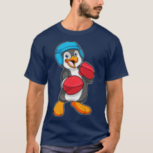 Penguin på Boxing med Boxing handskar Helmet T Shirt