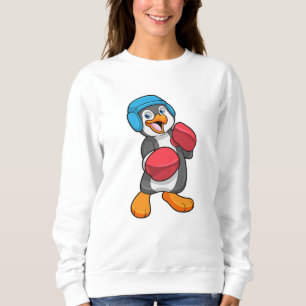 Penguin på Boxing med Boxing handskar och hjälm T Shirt