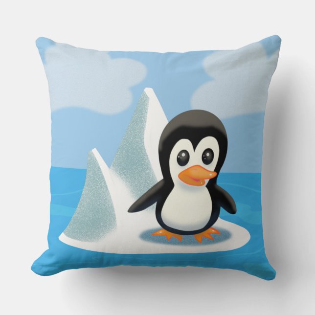 Penguin på ett isberg kudde (Framsida)