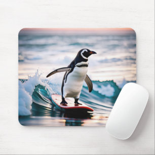Penguin på ett ympbord musmatta