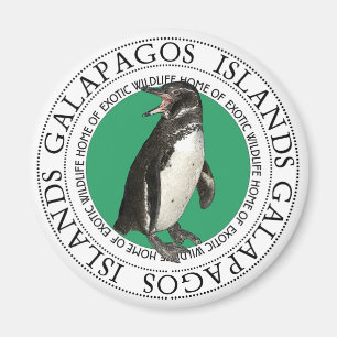 Penguin på Galapagosöarna Magnet
