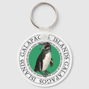 Penguin på Galapagosöarna Nyckelring