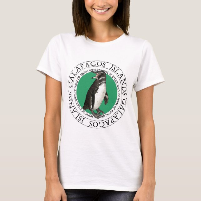 Penguin på Galapagosöarna T Shirt (Framsida)