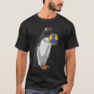 Penguin på Handball Sports T Shirt