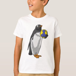Penguin på Handball Sports T Shirt