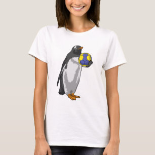 Penguin på Handball Sports T Shirt