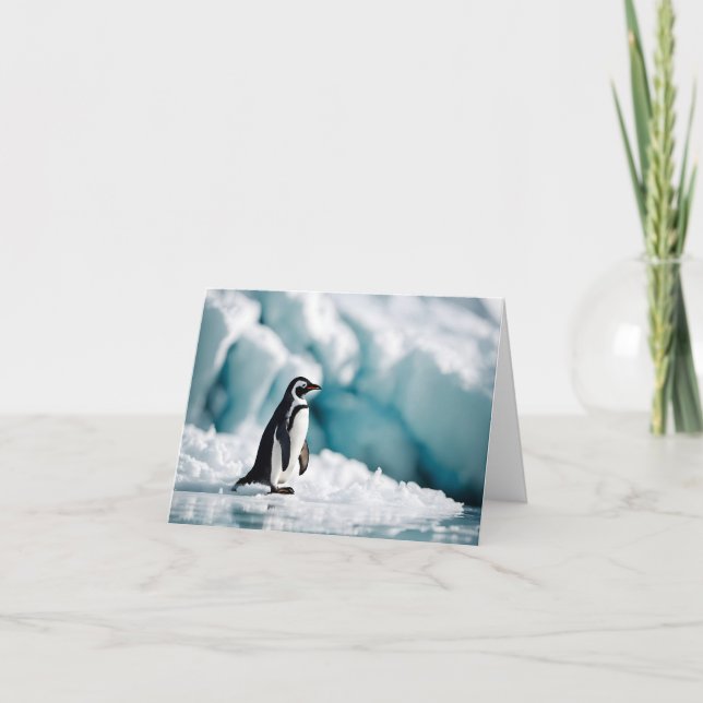 Penguin på Iceberg Anteckningskort (Framsida)
