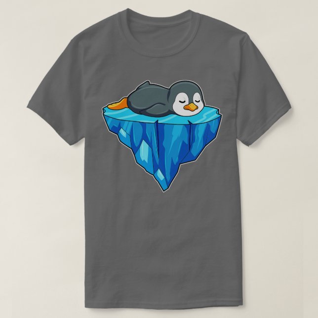 Penguin på isflod 2 t shirt (Design framsida)