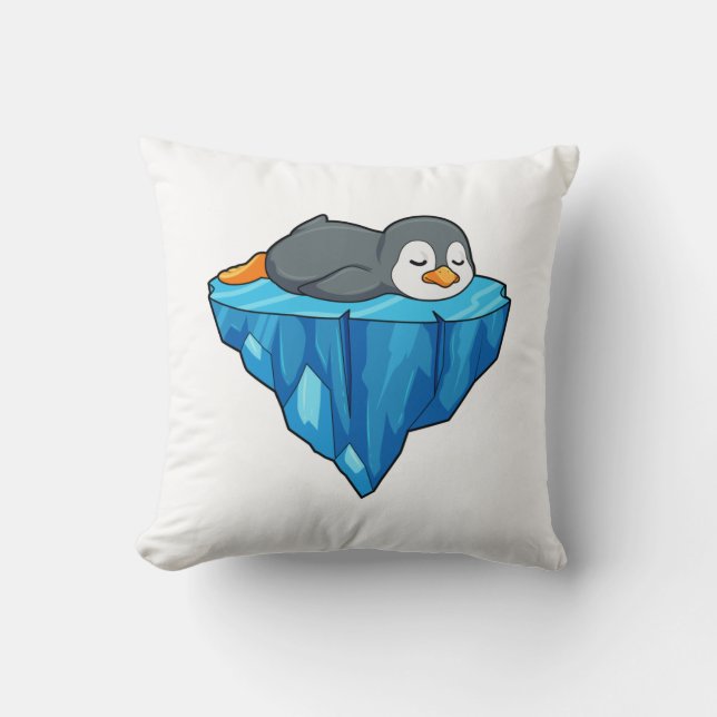 Penguin på isflod kudde (Framsida)