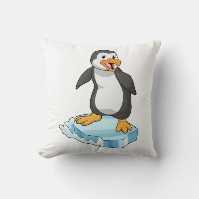 Penguin på isflod kudde (Framsida)