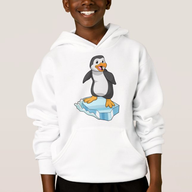 Penguin på isflod t shirt (Framsida)