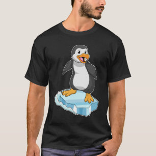 Penguin på isflod t shirt