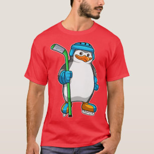 Penguin på ishockey med ishockey-klubb 1 t shirt