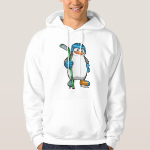 Penguin på ishockey med ishockeyklubba hoodie