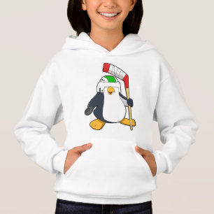 Penguin på ishockey med ishockeyklubba t shirt