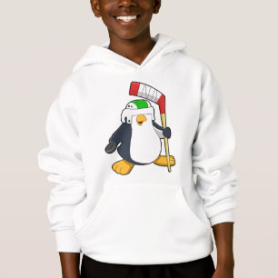 Penguin på ishockey med ishockeyklubba t shirt
